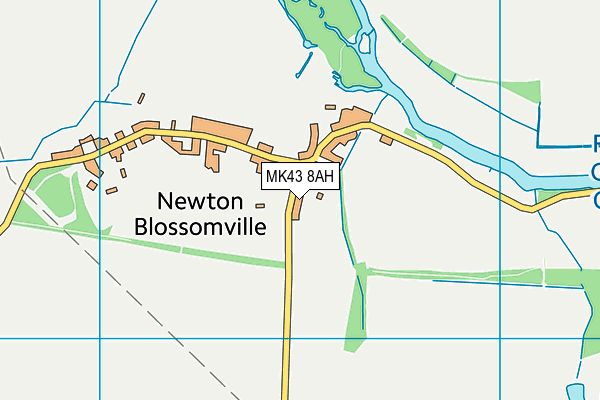 MK43 8AH map - OS VectorMap District (Ordnance Survey) MK43 8AH map - OS VectorMap District (Ordnance Survey)