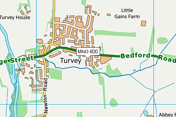 MK43 8DD map - OS VectorMap District (Ordnance Survey) MK43 8DD map - OS VectorMap District (Ordnance Survey)