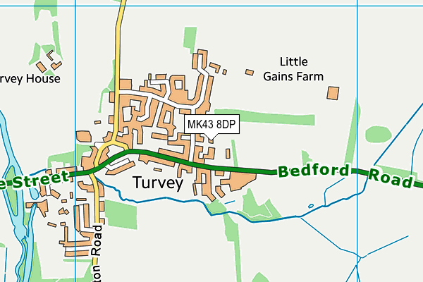 MK43 8DP map - OS VectorMap District (Ordnance Survey) MK43 8DP map - OS VectorMap District (Ordnance Survey)