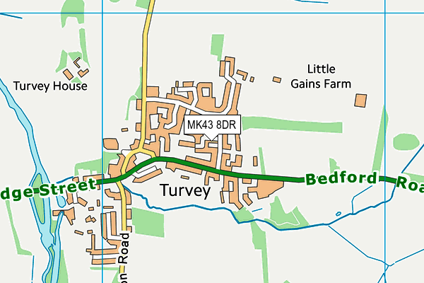 MK43 8DR map - OS VectorMap District (Ordnance Survey) MK43 8DR map - OS VectorMap District (Ordnance Survey)