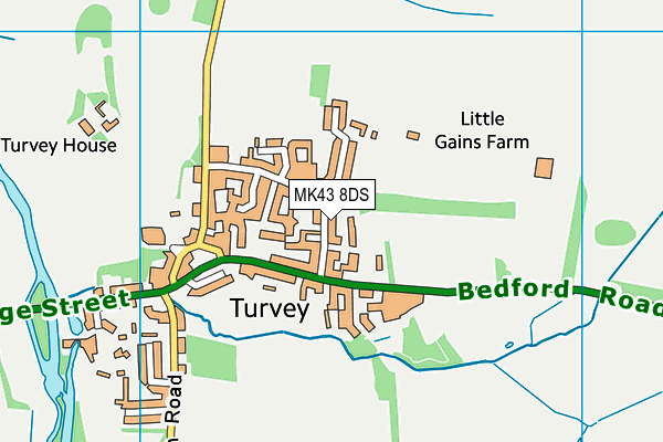 MK43 8DS map - OS VectorMap District (Ordnance Survey) MK43 8DS map - OS VectorMap District (Ordnance Survey)