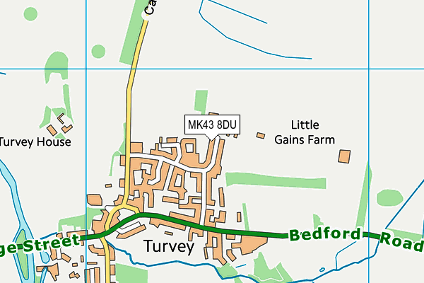 MK43 8DU map - OS VectorMap District (Ordnance Survey) MK43 8DU map - OS VectorMap District (Ordnance Survey)