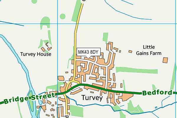 MK43 8DY map - OS VectorMap District (Ordnance Survey) MK43 8DY map - OS VectorMap District (Ordnance Survey)