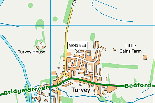 MK43 8EB map - OS VectorMap District (Ordnance Survey) MK43 8EB map - OS VectorMap District (Ordnance Survey)