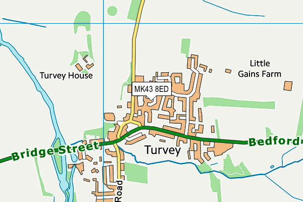 MK43 8ED map - OS VectorMap District (Ordnance Survey) MK43 8ED map - OS VectorMap District (Ordnance Survey)