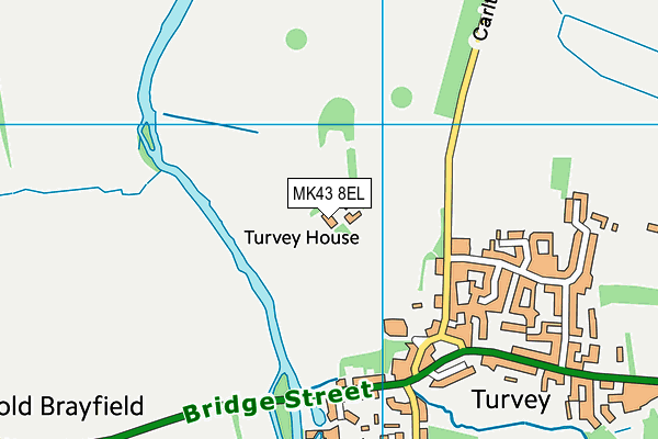 MK43 8EL map - OS VectorMap District (Ordnance Survey) MK43 8EL map - OS VectorMap District (Ordnance Survey)