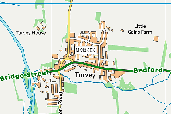MK43 8EX map - OS VectorMap District (Ordnance Survey) MK43 8EX map - OS VectorMap District (Ordnance Survey)