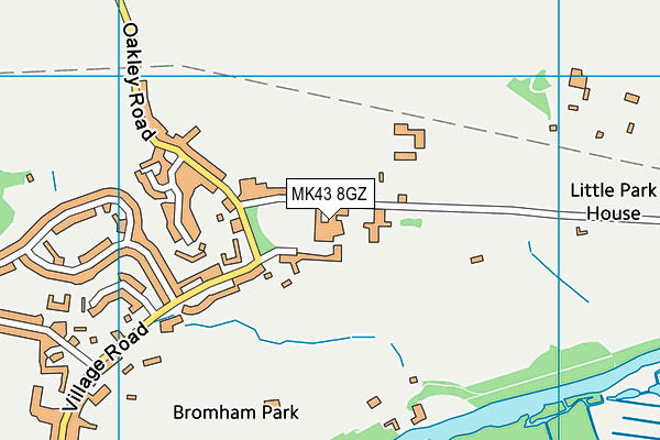 MK43 8GZ map - OS VectorMap District (Ordnance Survey) MK43 8GZ map - OS VectorMap District (Ordnance Survey)