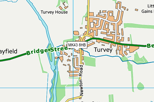 MK43 8HB map - OS VectorMap District (Ordnance Survey) MK43 8HB map - OS VectorMap District (Ordnance Survey)