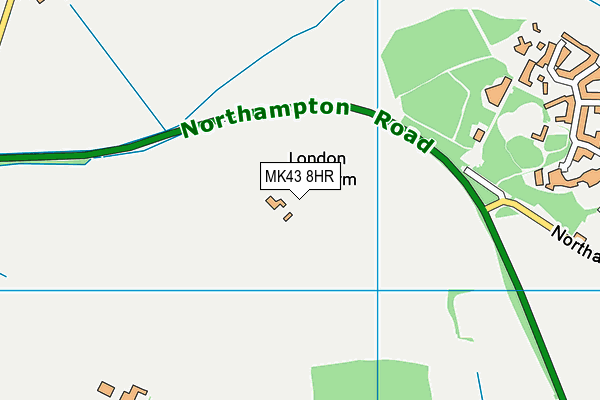 MK43 8HR map - OS VectorMap District (Ordnance Survey) MK43 8HR map - OS VectorMap District (Ordnance Survey)