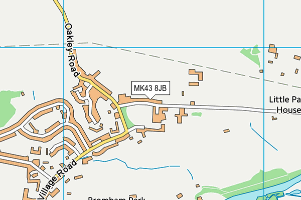 MK43 8JB map - OS VectorMap District (Ordnance Survey) MK43 8JB map - OS VectorMap District (Ordnance Survey)