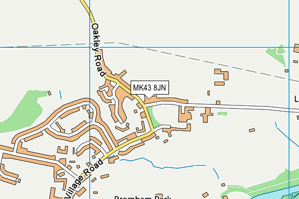 MK43 8JN map - OS VectorMap District (Ordnance Survey) MK43 8JN map - OS VectorMap District (Ordnance Survey)