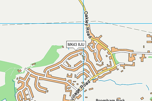 MK43 8JU map - OS VectorMap District (Ordnance Survey) MK43 8JU map - OS VectorMap District (Ordnance Survey)