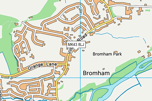 MK43 8LJ map - OS VectorMap District (Ordnance Survey) MK43 8LJ map - OS VectorMap District (Ordnance Survey)