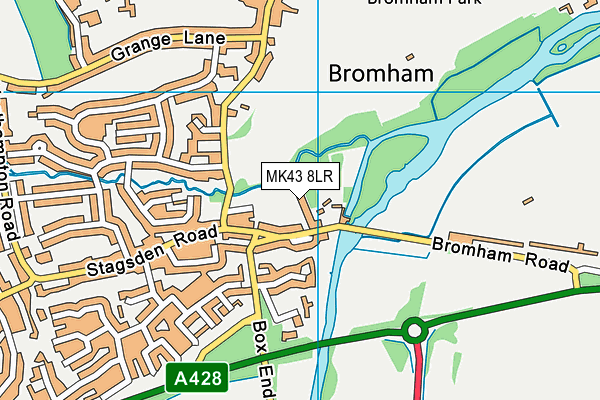 MK43 8LR map - OS VectorMap District (Ordnance Survey) MK43 8LR map - OS VectorMap District (Ordnance Survey)