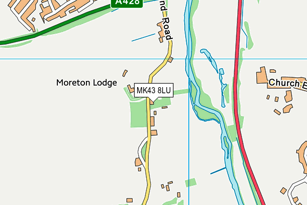 MK43 8LU map - OS VectorMap District (Ordnance Survey) MK43 8LU map - OS VectorMap District (Ordnance Survey)
