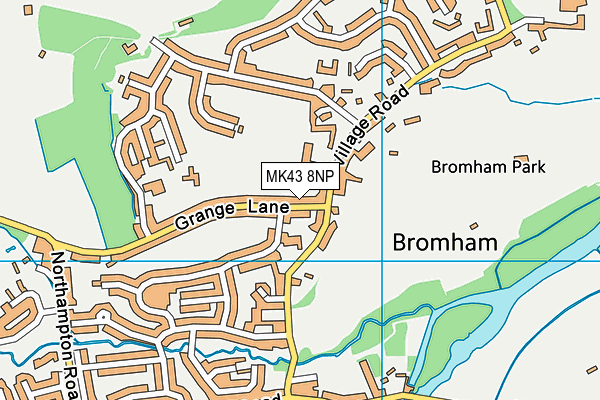MK43 8NP map - OS VectorMap District (Ordnance Survey) MK43 8NP map - OS VectorMap District (Ordnance Survey)