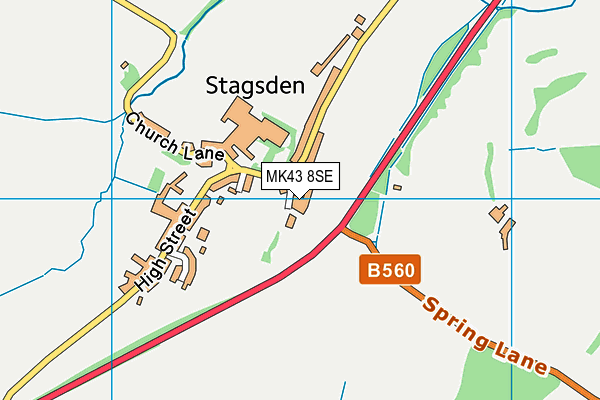 MK43 8SE map - OS VectorMap District (Ordnance Survey) MK43 8SE map - OS VectorMap District (Ordnance Survey)