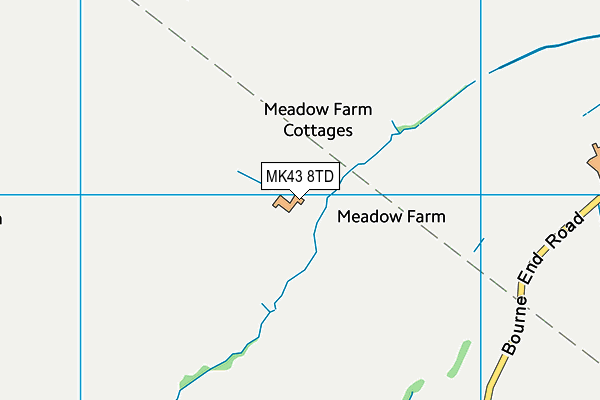 MK43 8TD map - OS VectorMap District (Ordnance Survey) MK43 8TD map - OS VectorMap District (Ordnance Survey)