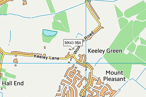 MK43 9BA map - OS VectorMap District (Ordnance Survey) MK43 9BA map - OS VectorMap District (Ordnance Survey)