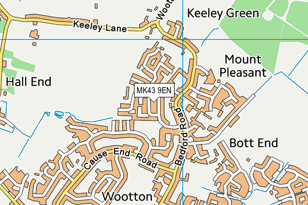 MK43 9EN map - OS VectorMap District (Ordnance Survey) MK43 9EN map - OS VectorMap District (Ordnance Survey)