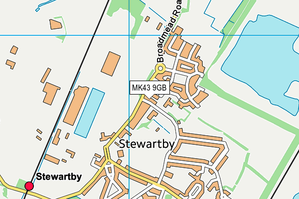 MK43 9GB map - OS VectorMap District (Ordnance Survey) MK43 9GB map - OS VectorMap District (Ordnance Survey)
