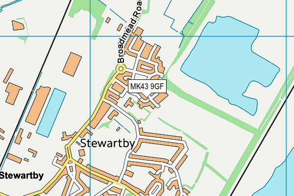 MK43 9GF map - OS VectorMap District (Ordnance Survey) MK43 9GF map - OS VectorMap District (Ordnance Survey)