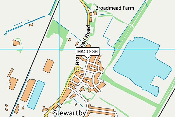 MK43 9GH map - OS VectorMap District (Ordnance Survey) MK43 9GH map - OS VectorMap District (Ordnance Survey)