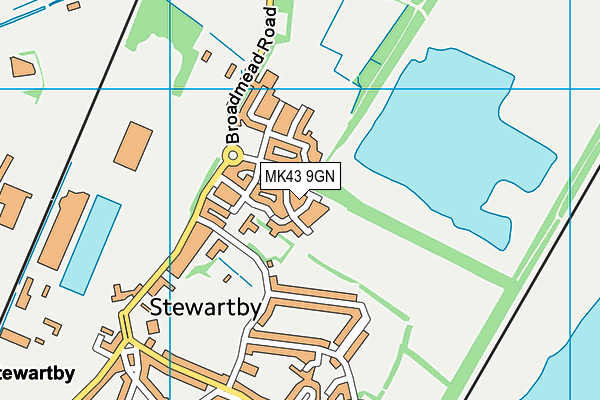MK43 9GN map - OS VectorMap District (Ordnance Survey) MK43 9GN map - OS VectorMap District (Ordnance Survey)