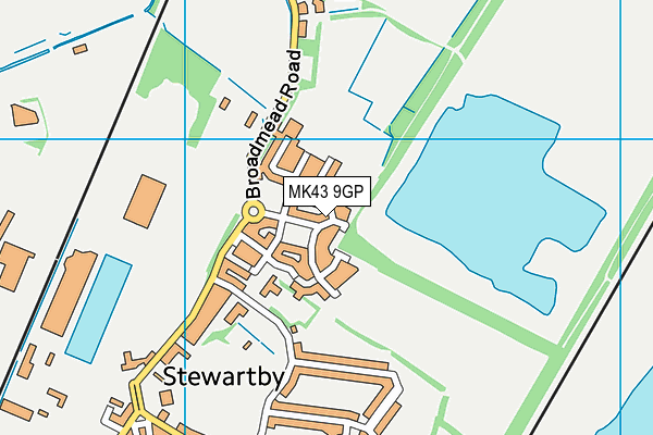 MK43 9GP map - OS VectorMap District (Ordnance Survey) MK43 9GP map - OS VectorMap District (Ordnance Survey)