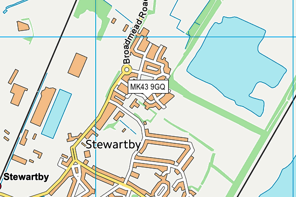 MK43 9GQ map - OS VectorMap District (Ordnance Survey) MK43 9GQ map - OS VectorMap District (Ordnance Survey)