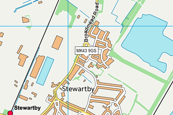 MK43 9GS map - OS VectorMap District (Ordnance Survey) MK43 9GS map - OS VectorMap District (Ordnance Survey)