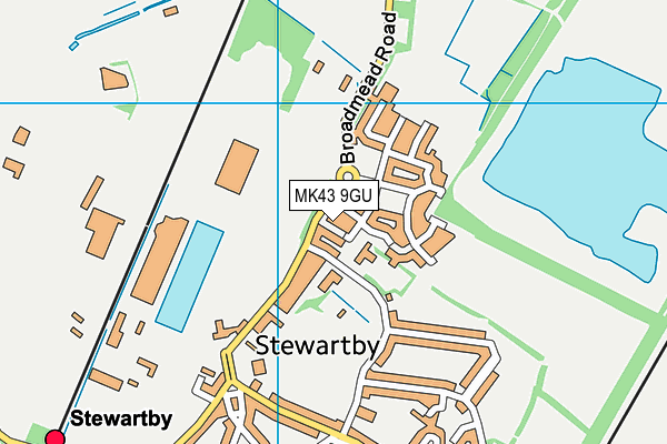 MK43 9GU map - OS VectorMap District (Ordnance Survey) MK43 9GU map - OS VectorMap District (Ordnance Survey)