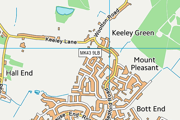 MK43 9LB map - OS VectorMap District (Ordnance Survey) MK43 9LB map - OS VectorMap District (Ordnance Survey)
