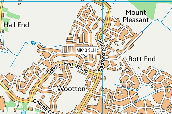 MK43 9LH map - OS VectorMap District (Ordnance Survey) MK43 9LH map - OS VectorMap District (Ordnance Survey)