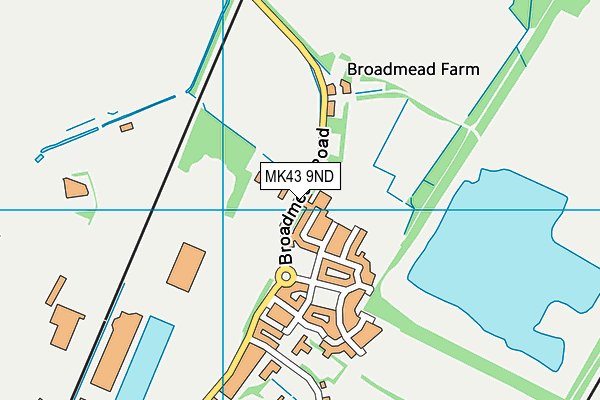 MK43 9ND map - OS VectorMap District (Ordnance Survey) MK43 9ND map - OS VectorMap District (Ordnance Survey)