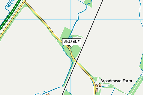 MK43 9NE map - OS VectorMap District (Ordnance Survey) MK43 9NE map - OS VectorMap District (Ordnance Survey)