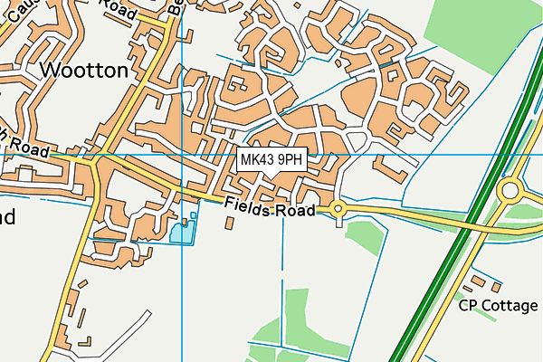 MK43 9PH map - OS VectorMap District (Ordnance Survey) MK43 9PH map - OS VectorMap District (Ordnance Survey)