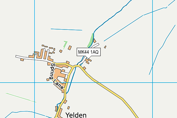 MK44 1AQ map - OS VectorMap District (Ordnance Survey) MK44 1AQ map - OS VectorMap District (Ordnance Survey)