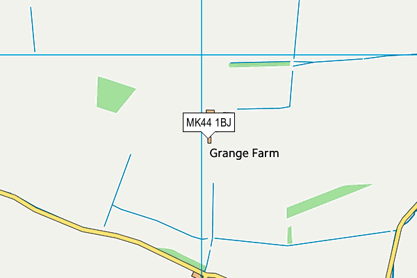 MK44 1BJ map - OS VectorMap District (Ordnance Survey)