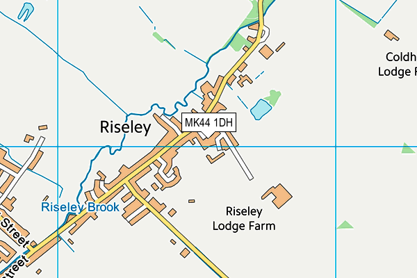 MK44 1DH map - OS VectorMap District (Ordnance Survey)
