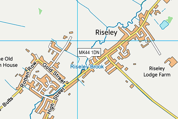 MK44 1DN map - OS VectorMap District (Ordnance Survey) MK44 1DN map - OS VectorMap District (Ordnance Survey)