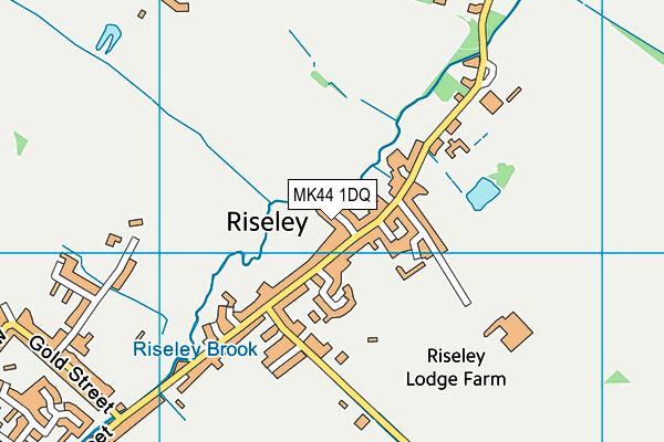 MK44 1DQ map - OS VectorMap District (Ordnance Survey)