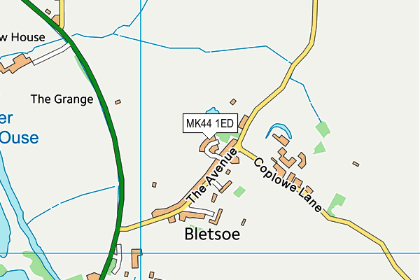 MK44 1ED map - OS VectorMap District (Ordnance Survey) MK44 1ED map - OS VectorMap District (Ordnance Survey)
