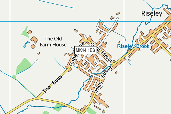 MK44 1ES map - OS VectorMap District (Ordnance Survey) MK44 1ES map - OS VectorMap District (Ordnance Survey)