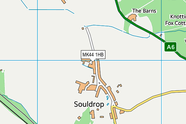 MK44 1HB map - OS VectorMap District (Ordnance Survey)