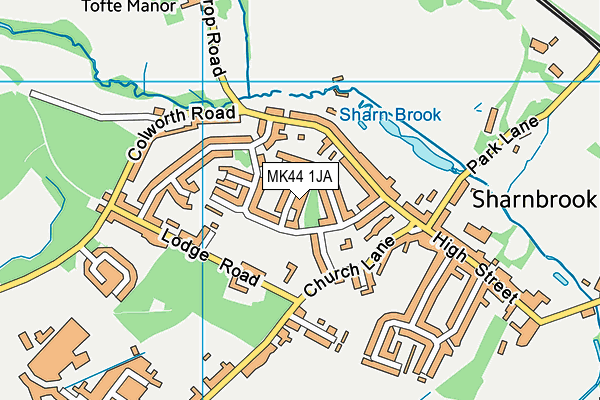 MK44 1JA map - OS VectorMap District (Ordnance Survey) MK44 1JA map - OS VectorMap District (Ordnance Survey)