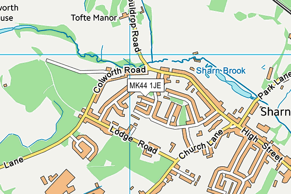 MK44 1JE map - OS VectorMap District (Ordnance Survey) MK44 1JE map - OS VectorMap District (Ordnance Survey)