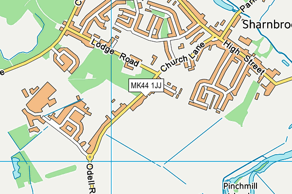 MK44 1JJ map - OS VectorMap District (Ordnance Survey)