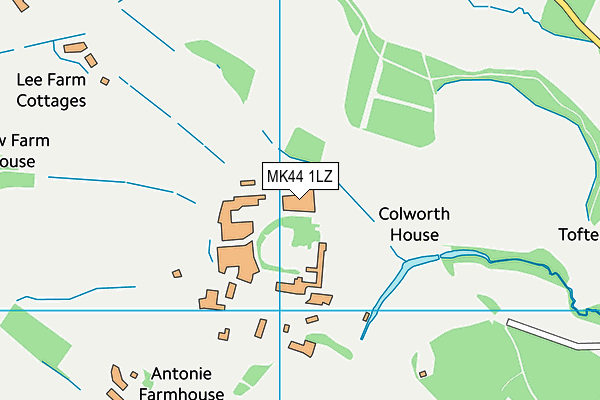 MK44 1LZ map - OS VectorMap District (Ordnance Survey) MK44 1LZ map - OS VectorMap District (Ordnance Survey)